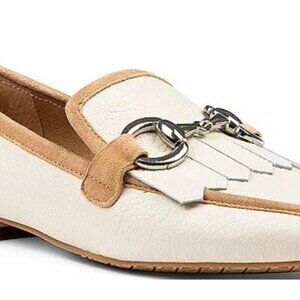 Donald Pliner Saeli Cream Nappa Leather Bit Loafer Women's Size 9.5 NEW Office